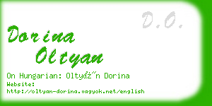 dorina oltyan business card